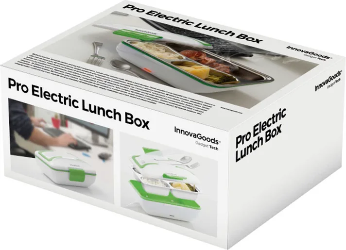 Fiambrera Electrica 50w Blanco / Verde — foto 2