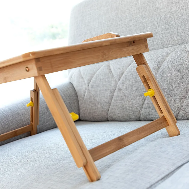 Mesa Plegable Auxiliar Bambu Lapwood — foto 4