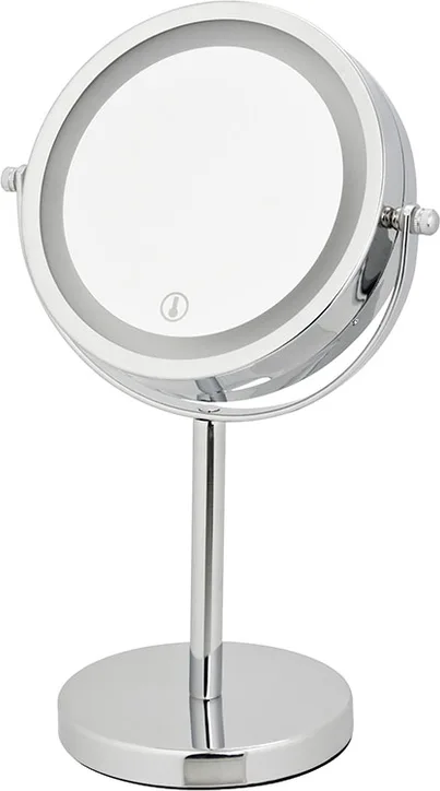 Espejo Aumento Cromado Led 16cm Habitex