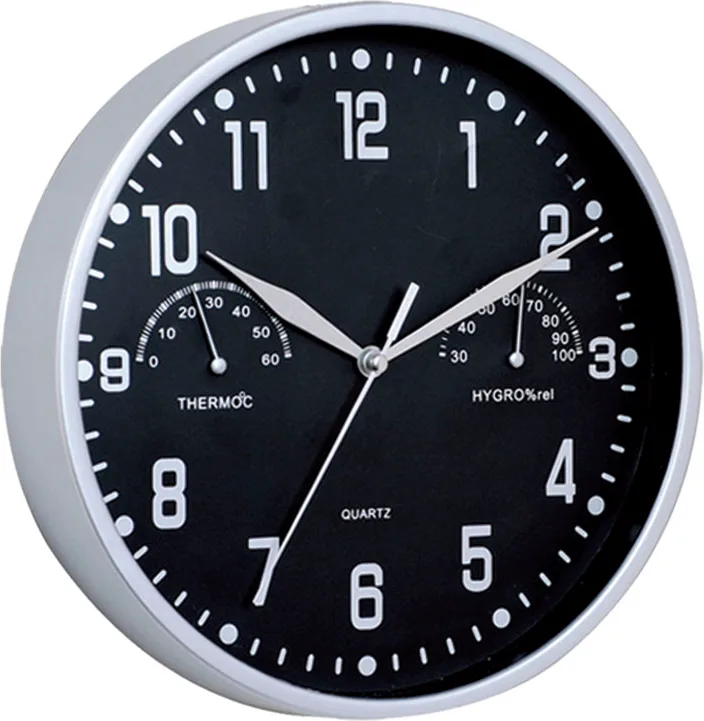 Reloj Termometro/Higrometro Diam. 25