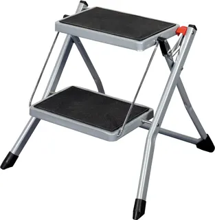 Escalera Taburete Acero 2 Peldaños 30x20cm