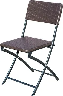 Silla Polietileno Ratan Plegable (2 Uds)