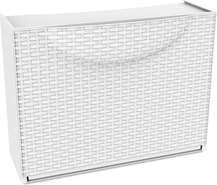 Zapatero Resina Modular Rattan Bco 1t.