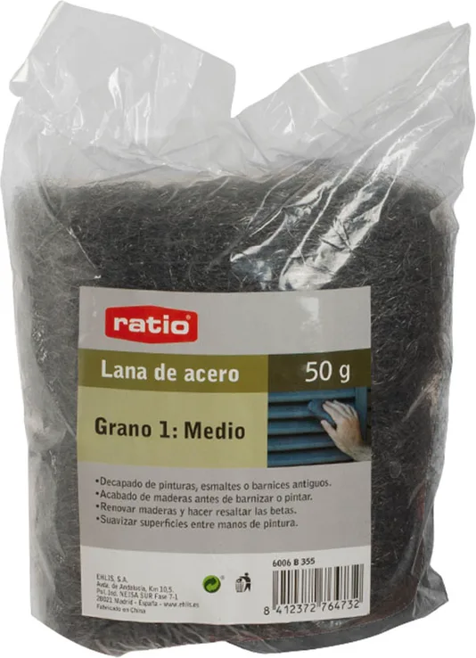 Lana de Acero Grano Medio 2x50 Gr Ratio — foto 2