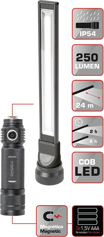 Linterna Led 2 en 1 Ratio WorkLight AL300 Duplo — foto 4