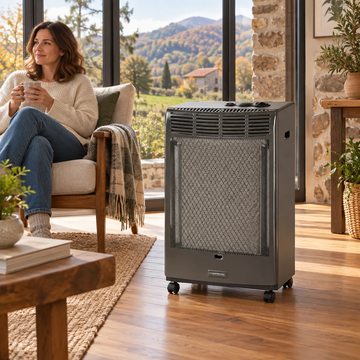 Estufa catalítica de gas Campingaz CR 5000 antracita, 3050 W, 3 niveles — foto 2