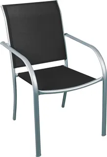 Silla Jardín Brasil Plata/Negro