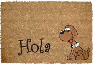 Felpudo Coco Design 40x60 cm. Perro Hola