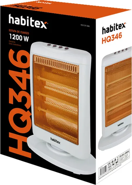 Estufa Cuarzo Habitex HQ346 1200w — foto 4