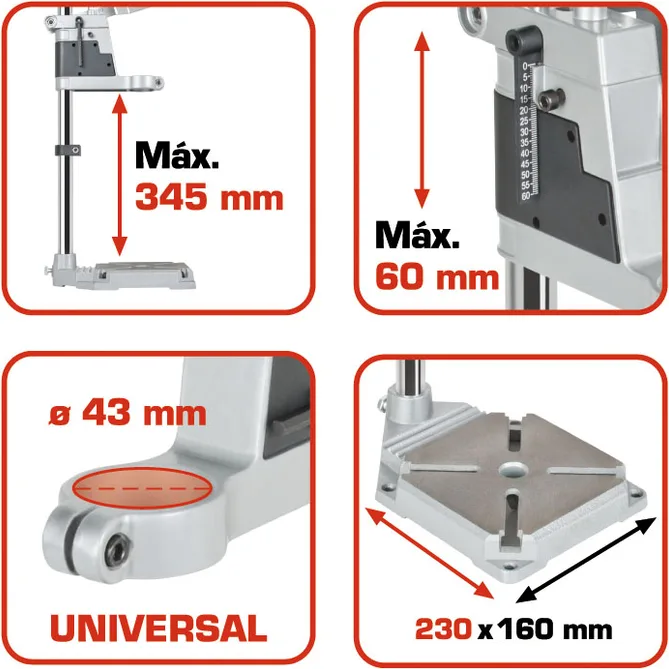 Soporte para Taladro Universal Ratio Centerfix 5590 — foto 4