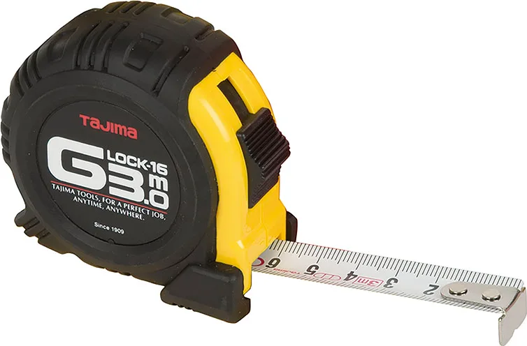 Flexometro G-lock 16 3 Mts. Tajima