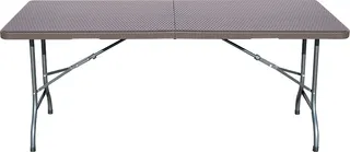 Mesa rectangular serie camping imitación ratán