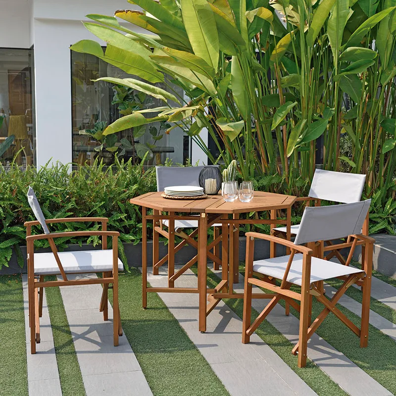 Mesa madera jardin octogonal Brisa — foto 3