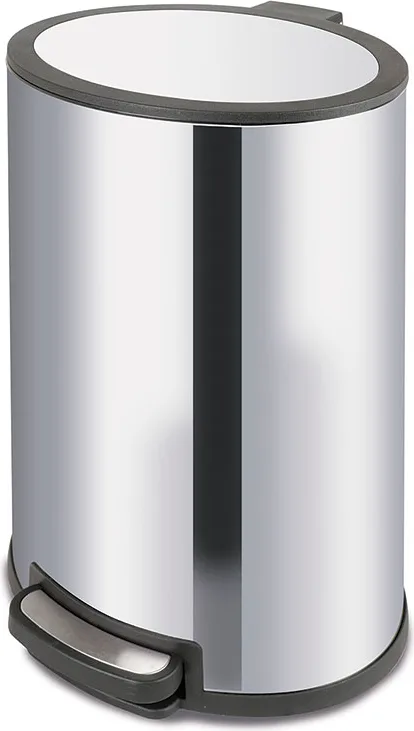 Cubo Pedal Acero inox Ovalado 40 l. Habitex
