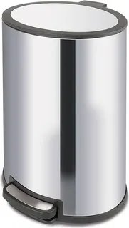 Cubo Pedal Acero inox Ovalado 40 l. Habitex