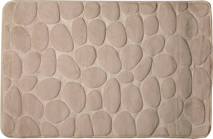 Alfombra Baño Piedras 50x80 cm Beige