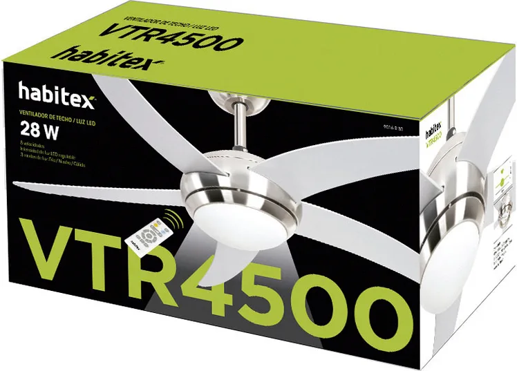 Ventilador Techo Habitex VTR 4500 con Led — foto 3