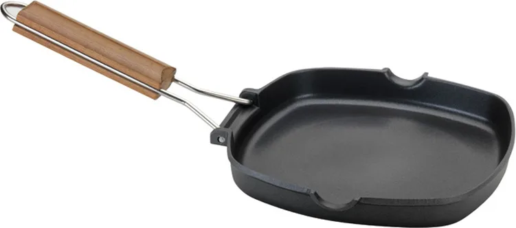 Asador Plancha Aluminio Fundido 24x24 cm