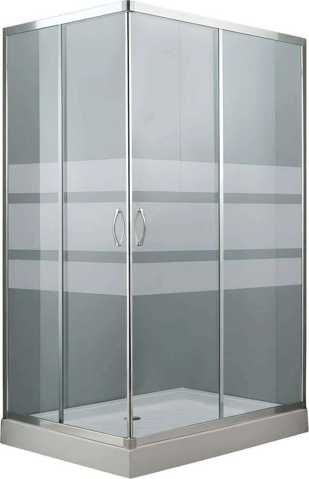 Mampara Ducha Angular 2 Puertas Plato 70x100 cm — foto 2