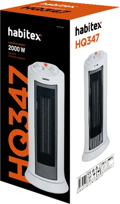 Calefactor Ceramaquico hq-347. 2000 W. Habitex — foto 3