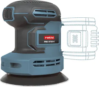Lijadora Excentrica Pro XF20-E 20V S/bateria
