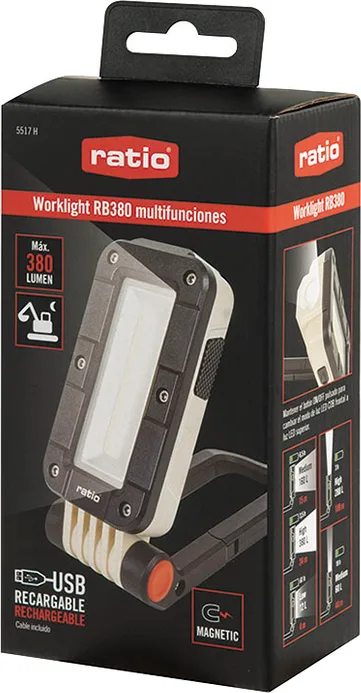 Linterna Recargable Ratio Worklight RB380 — foto 7