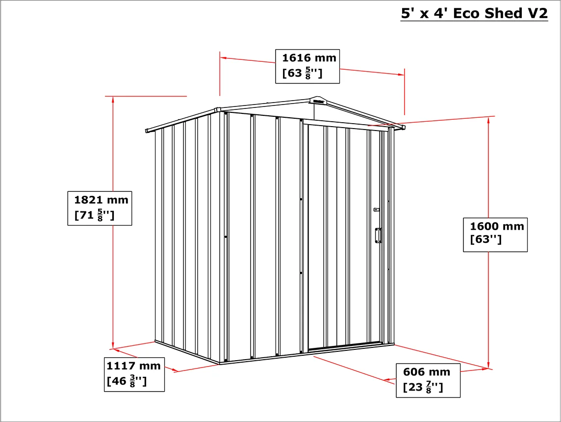Caseta Jardin Eco Shed 5x4 — foto 4