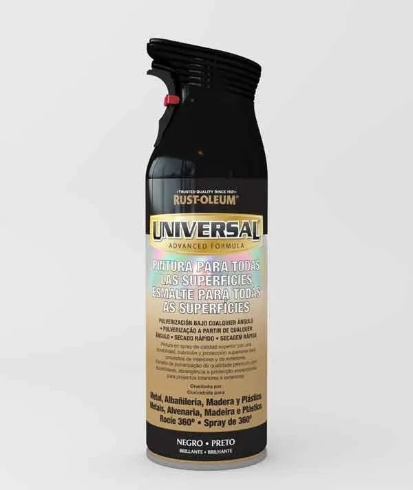 Rust-oleum Universal Negro Brillante 400ml