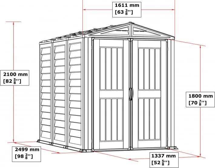 Caseta Jardin Duramax YardMate Plus 5x8 — foto 6