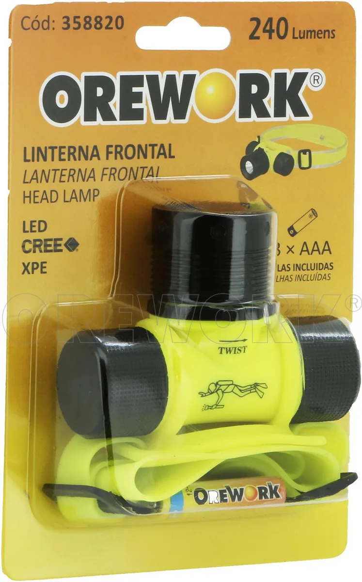 Linterna Frontal / de Cabeza Cree Xpe Led Orework