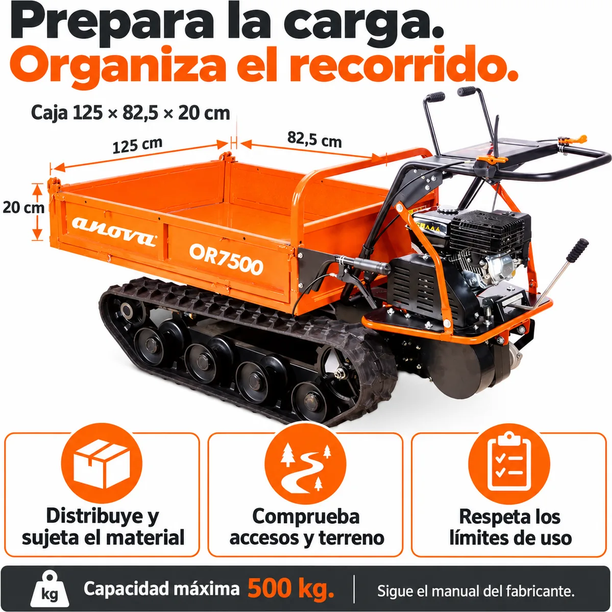 Carretilla de Orugas Anova OR7500 · 500 kg — foto 10