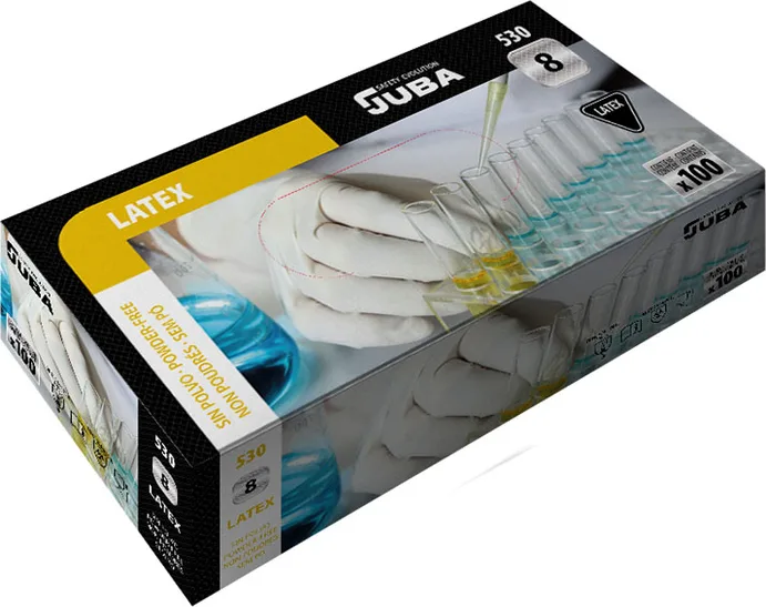 Guantes Látex Desechable Juba 530 100 unidades — foto 2
