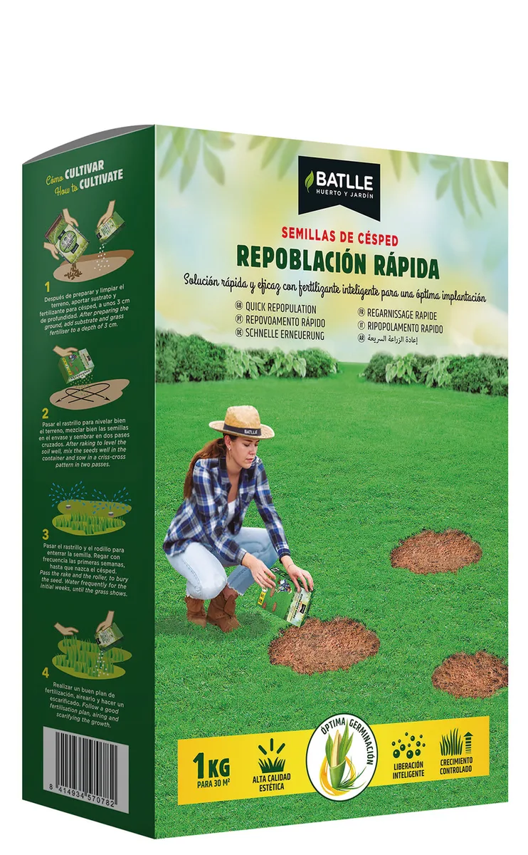 Semilla Cesped Repoblacion Rapida 1 Kg