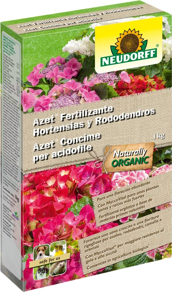 Azet Fertilizante Organico Hortensias y Rododendros 1 kg — foto 2
