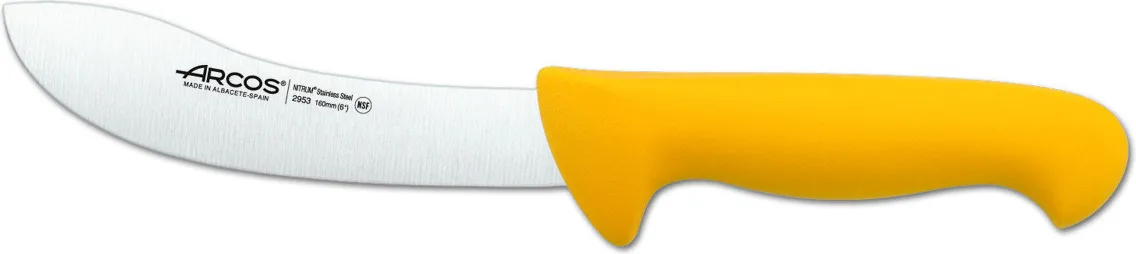Cuchillo Despellejador Amarillo 160 mm