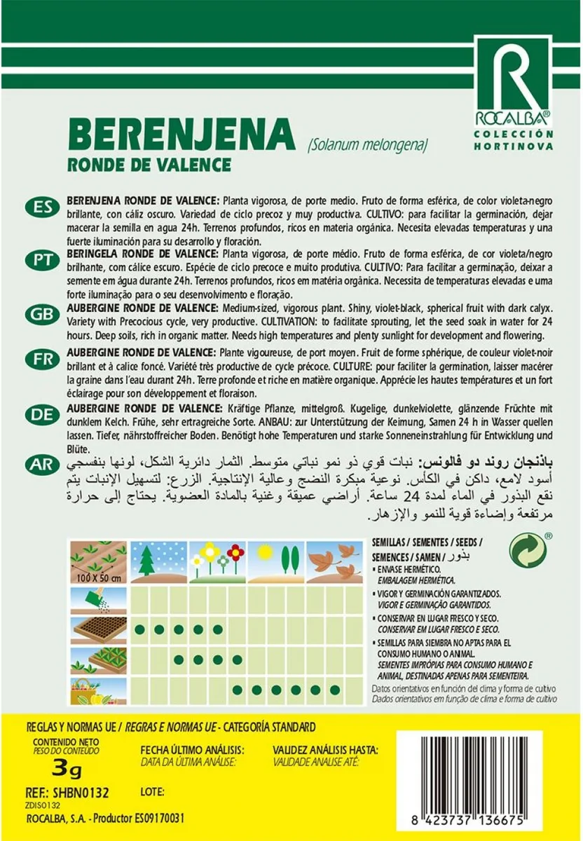 Semilla Berenjena Ronde de Valence — foto 2