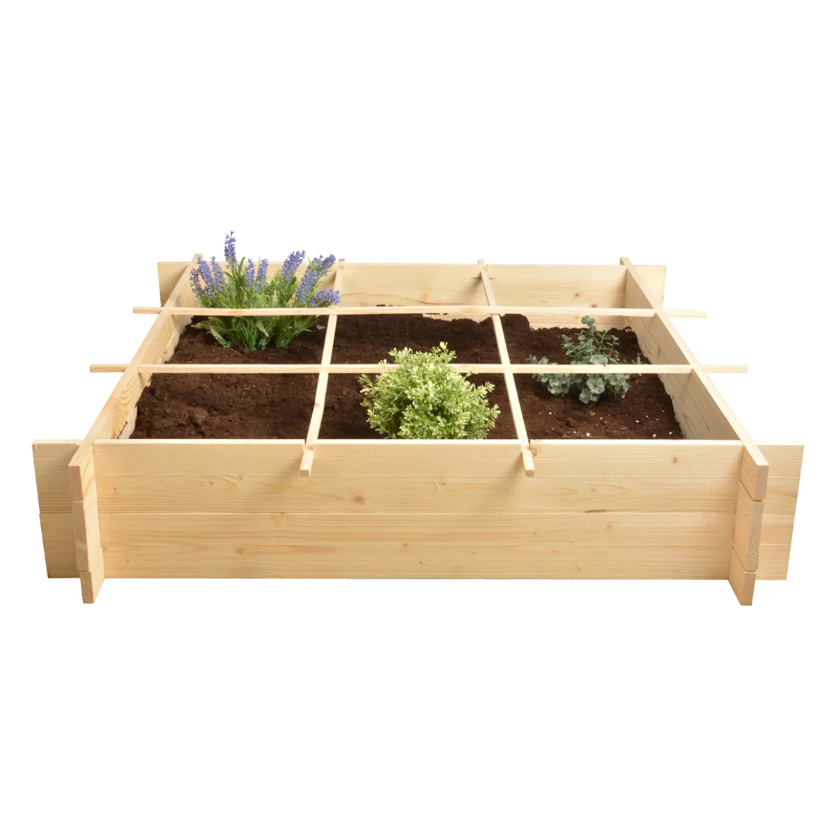 Huerto Urbano Cuadrado de Madera