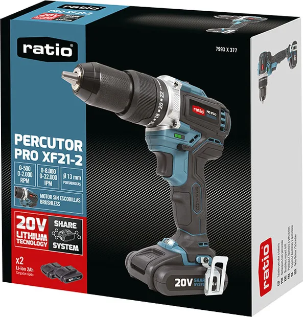 Atornillador Percutor Ratio Pro XF21-2 — foto 2