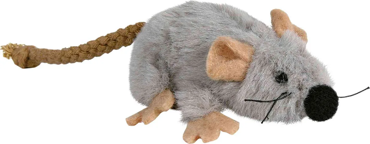 Ratón de Juego con Catnip, Peluche, 7 cm