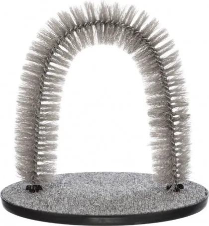 Arco de Masaje y Cuidado del Pelaje, Gato, 36 × 33 Cm, Gris — foto principal