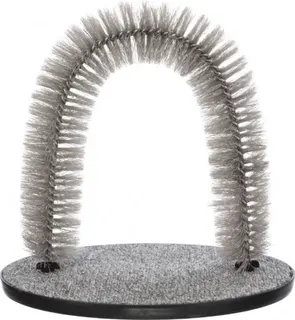 Arco de Masaje y Cuidado del Pelaje, Gato, 36 × 33 Cm, Gris