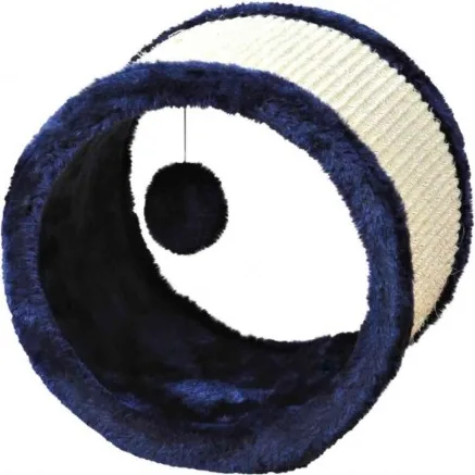 Rueda Juego Sisal/peluche, ø23 x 20 Cm, Azul