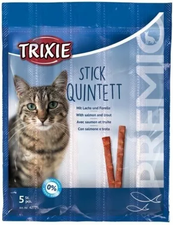 Snack Premio Quadro-Sticks Salmón-Trucha 5×5 Gr