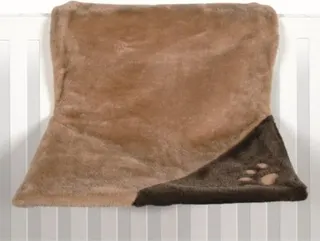 Cama Radiador, Peluche, 45 x 24 x 31 Cm, Marrón