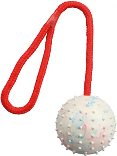 Pelota con Cuerda, Caucho Natural, ø7 Cm, 30 cm