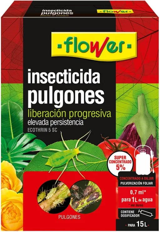 Insecticida Esfenvalerato Antipulgones Flower 10 ml — foto principal