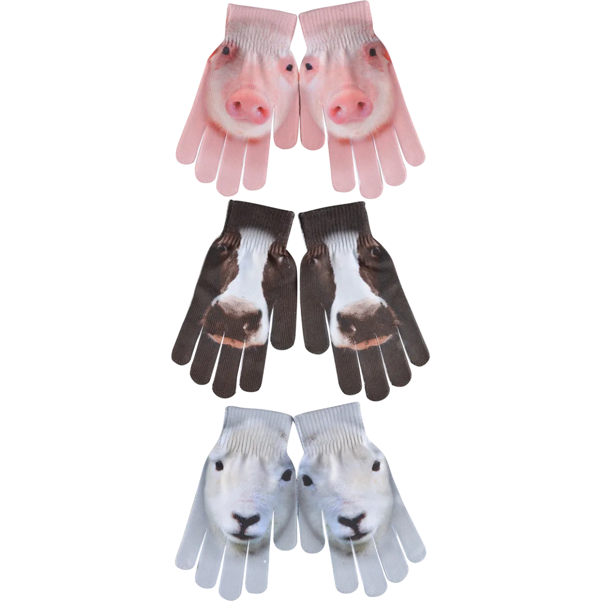 Guantes para Niños de Animales de Granja