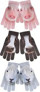 Guantes para Niños de Animales de Granja