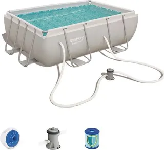 Piscina Desmontable Tubular Bestway Power Steel 282x196x84 cm con Depuradora