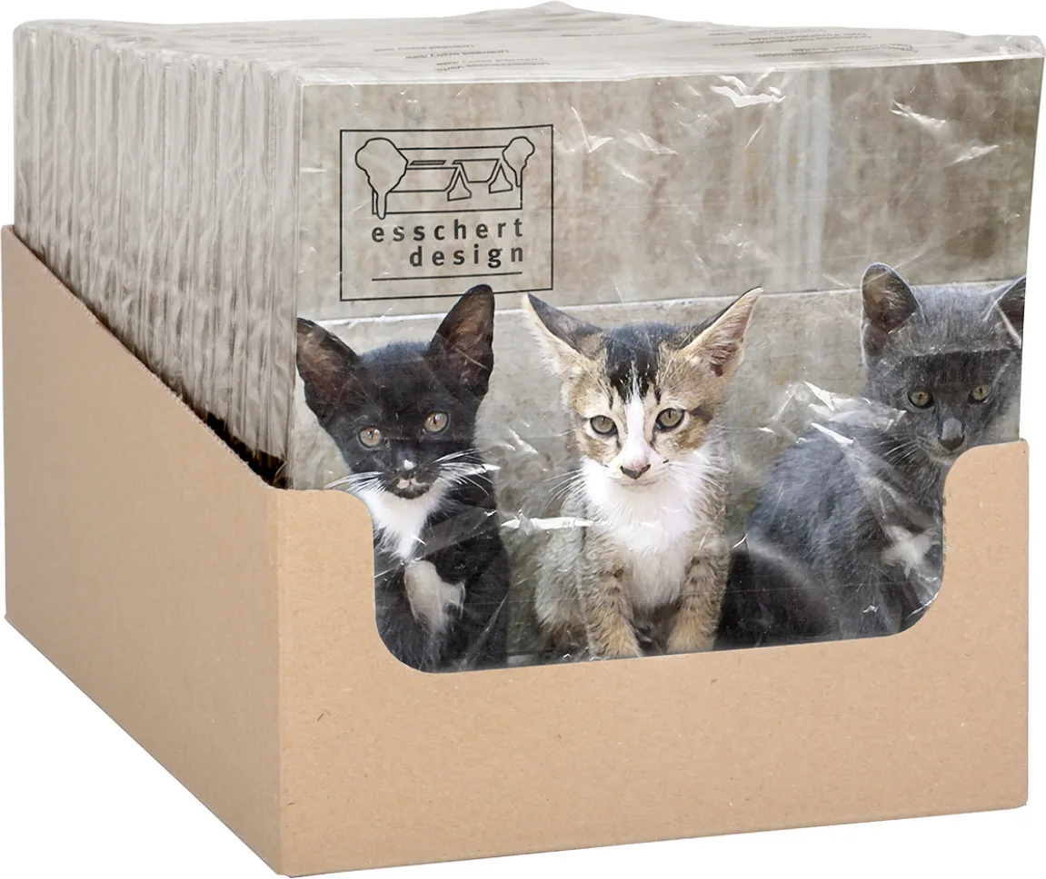 Servilleta Papel Gatitos 33x33 20 unidades — foto 2